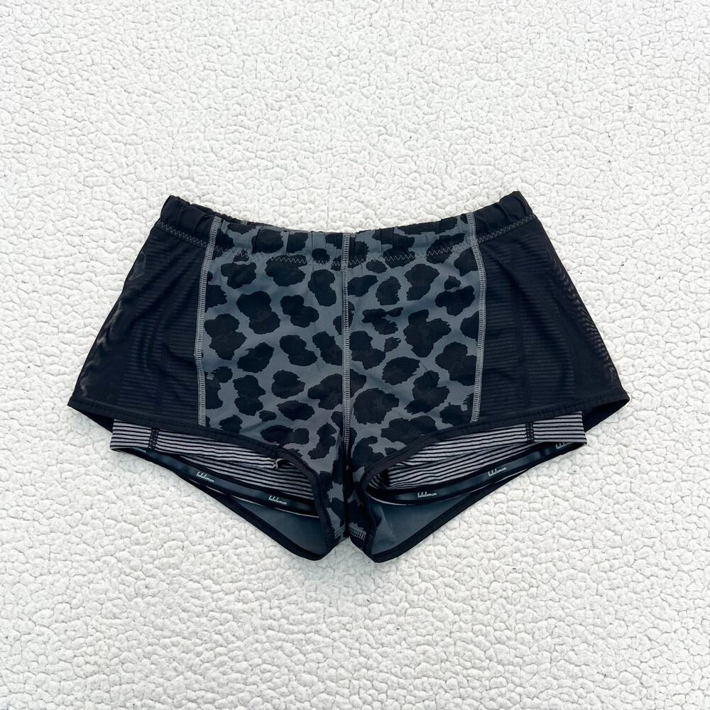 Lululemon Black Camo Run Shorts